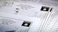 Ilustrasi berkas ISIS berbahasa Arab. (BBC)