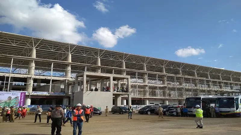 Bandara Kertajati bisa menjadi lokasi pemberangkatan jemaah haji tahun 2018. (Liputan6.com/Panji Prayitno)