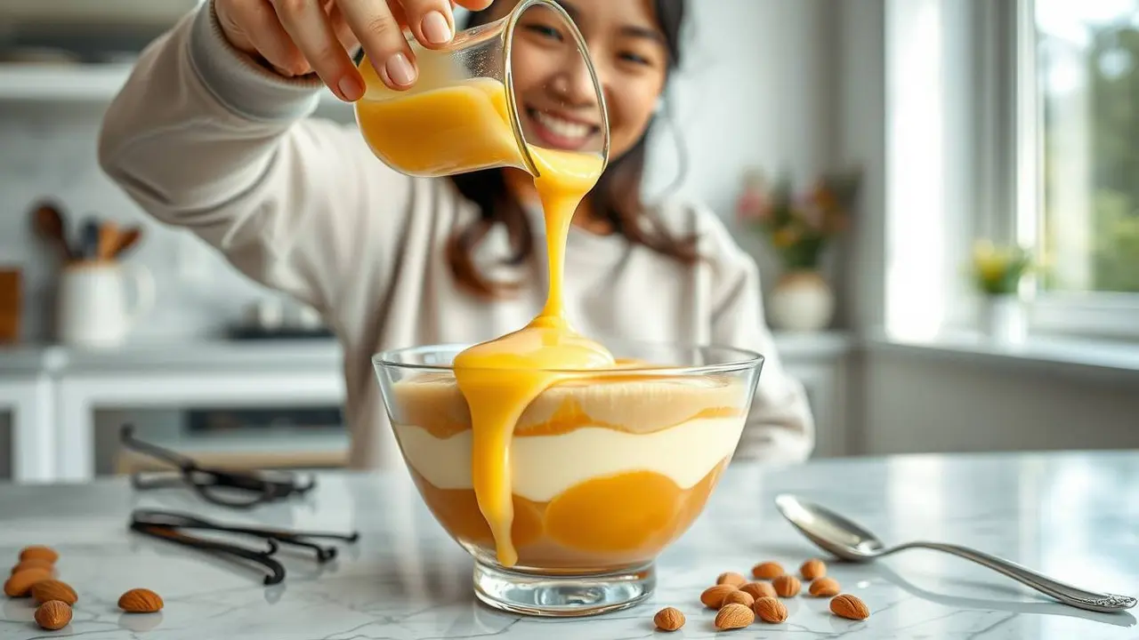 cara membuat fla puding