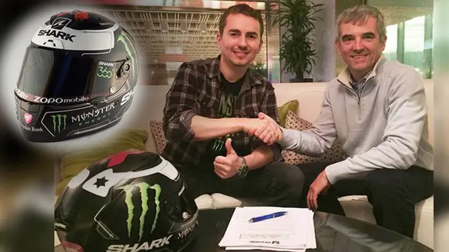 Video detail helm Shark Race-R Pro, helm baru Jorge Lorenzo yang resmi menjadi sponsor baru untuk MotoGP 2016.