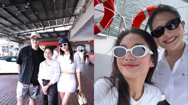 Azizah Salsha saat Mencoba Kapal Mewah Baru Milik Prilly Latuconsina dan Kevin Sanjaya.