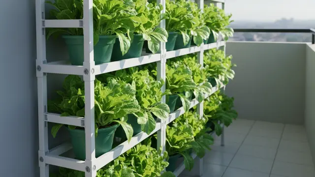 Desain Kebun Sayur Bertingkat Tanpa Paku dan Palu. Gemini
