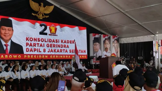 Konsolidasi Kader Partai Gerindra Dapil 8 di Lapangan Blok S