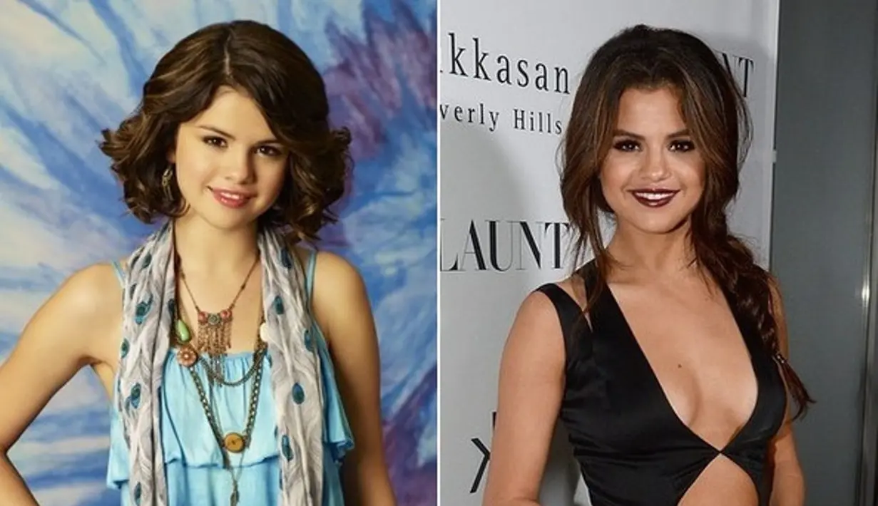 Wajah Selena Gomez memang nggak banyak berubah. Hanya saja gayanya kini semakin dewasa. Kamu lebih suka gayanya yang mana? (Zimbio)