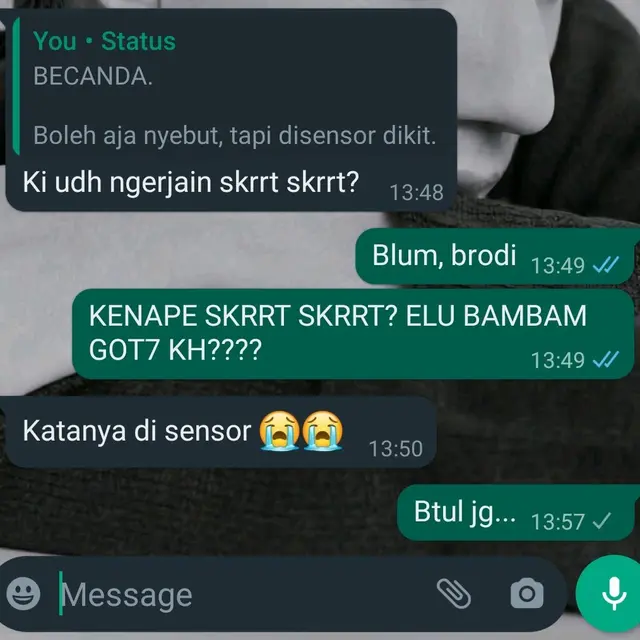 6 Chat Netizen Sensor Kata Skripsi Ini Jadinya Bikin Tepuk Jidat