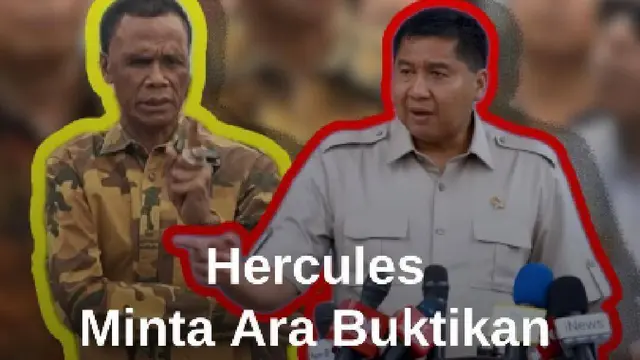 Hercules Minta Menteri Ara Buktikan Lahan di Tanah Abang Milik Negara, Janji Bakal Kosongkan