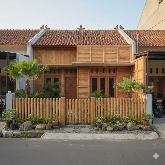 Desain Tropis dengan Material Kayu dan Bambu