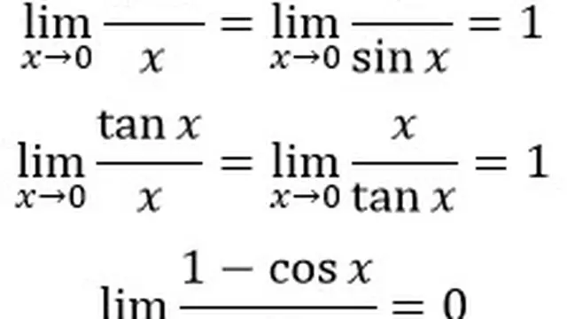 Limit Fungsi Trigonometri