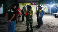 Jelang Pemungutan Suara, Polisi dan TNI Ronda Bersama Warga Rohul