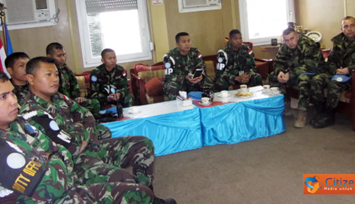 Citizen6, Lebanon: Maksud dan kunjungan staf G-5 Unifil tersebut, untuk mengadakan koordinasi tentang rencana latihan pengamanan dan evakuasi personel militer dan sipil apabila terjadi contigency planning (keadaan darurat). (Pengirim: Badarudin Bakri)