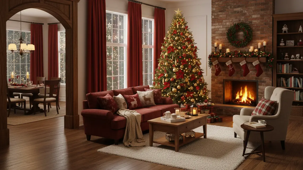 Dekorasi Natal di Ruang Tamu