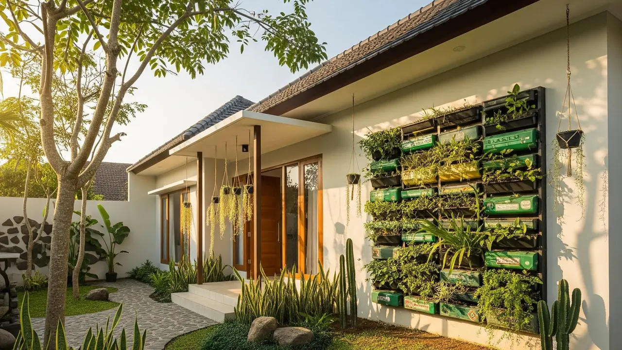 Rumah Konsep Hijau dengan Taman Mini