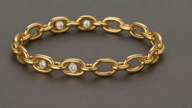 7 Model Gelang Emas Berlian untuk Usia 50 Tahun ke Atas, Mewah tapi Tetap Anggun