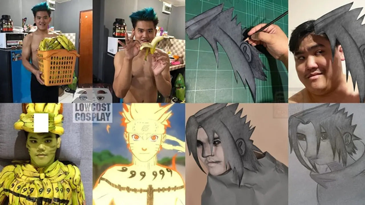 6 Cosplay Low Budget Jadi Naruto dan Sasuke Ini Kocak Pol