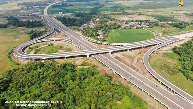 Tol Serang-Panimbang Seksi 1 sepanjang 26,5 km menghubungkan Serang-Rangkasbitung