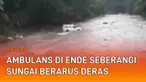 Momen menyayat hati terekam dan viral di media sosial. Sebuah ambulans nampak berada di bibir sungai berarus deras dan hendak melintas. Ambulans membawa jenazah warga yang meninggal di Malaysia.