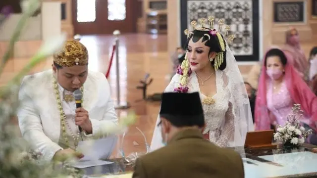 Nabila Gomes resmi menikah dengan Muhammad Reza (Liputan6.com/Budi Santoso)