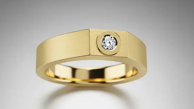 Model Cincin Emas Berlian untuk Ibu Usia 45 Tahun