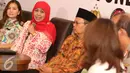 Mensos Khofifah Indar Parawansa memberi paparan saat diskusi 'Menguak Tabir Prostisusi Anak' di Jakarta, Kamis (15/9). (Liputan6.com/Immanuel Antonius)