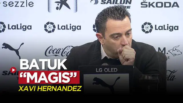 VIDEO Liga Spanyol: Bikin Kucek-kucek Mata! Batuk Magis Pelatih Barcelona, Xavi Hernandez