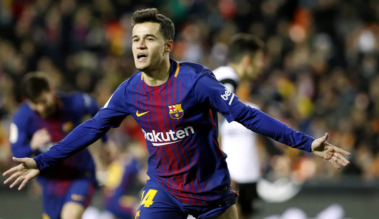 7. Philippe Coutinho (Barcelona) - 2 juta pound (Rp 36,1 miliar). (AP/Alberto Saiz)