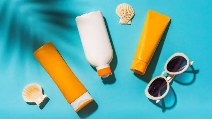 Ilustrasi skincare travelling