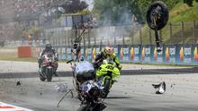 Balapan penuh drama tersaji pada MotoGP Catalunya yang berlangsung di Sirkuit Catalunia, Montmelo, Spanyol pada Minggu (17/05/2026) waktu setempat. (AFP/Daniel Ballarin)