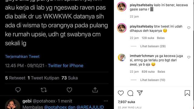 Rachel Vennya Diminta Klarifikasi Setelah Dituding Tak Jalani Karantina Hingga Usai Sepulang dari Amerika Serikat. (instagram.com/playitsafebaby)