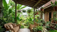 7 Ide Teras Rumah Desa dengan Kebun Campur Biar Multifungsi, Asri, Produktif, dan Estetik