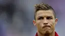 Penampilan baru Cristiano Ronaldo saat memperkuat Portugal melawan Kroasia, 10 Juni 2013. (AFP/Fabrice Coffrini)