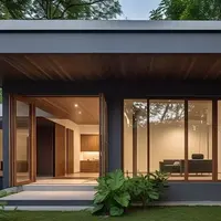 Rumah Minimalis dengan Jendela Besar dan Sirkulasi Alami (created by Meta AI)