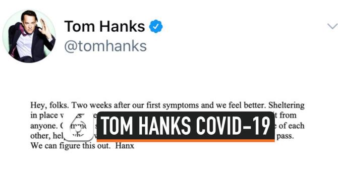 VIDEO: Kondisi Tom Hanks Membaik 2 Pekan Sejak Positif Corona