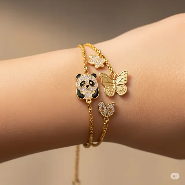 Model Gelang Emas Anak Perempuan SD. Foto: Gemini