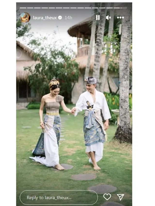 10 Gaya Pemotretan Prewedding Laura Theux dan Kekasih, Usung Konsep Bali