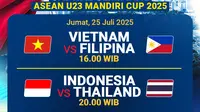 Jadwal dan Link Live Streaming Semifinal ASEAN U-23 Championship 2025 di Vidio