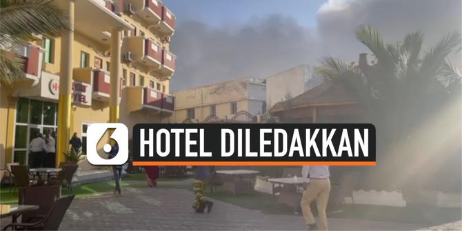 VIDEO: Suasana Panik, Hotel di Somalia Diledakkan Pemberontak