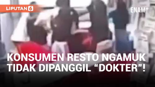 VIDEO: Tak Dipanggil "Dokter", Konsumen Aniaya Staf Karen's Diner di Bali