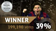Gol Lionel Messi kontra Bayern Munchen 6 Mei 2015 menjadi yang terbaik versi UEFA. (UEFA.com)