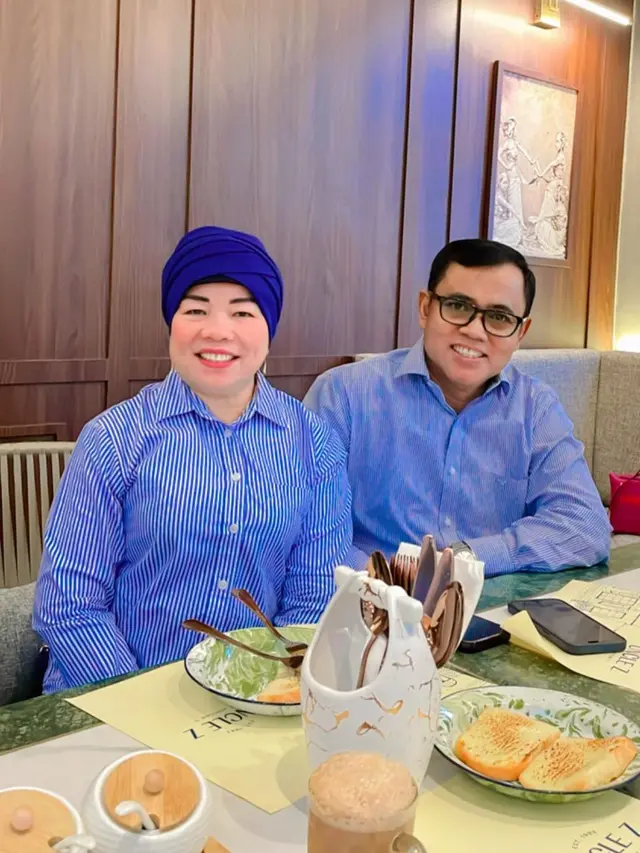Haji Faisal dan Dewi Zuhriati. (Foto: Dok. Instagram @opah_faisal)