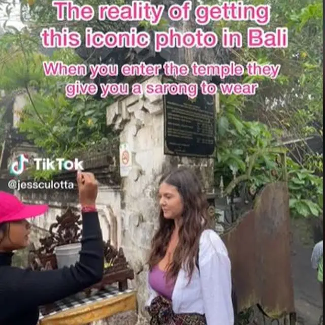 Demi Dapat Foto Ikonik di Bali, Turis Asing Rela Ante 2 Jam