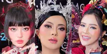 Bella Bonita, Indah Kus, dan Hanum Mega curi perhatian saat di panggung Jember Fashion Carnaval 2026. Ketiganya hadir dengan riasan yang menonjolkan karakter masing-masing, berpadu dengan kostum karnaval yang spektakuler. [OMG]