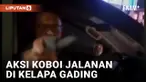 Viral! Pengemudi Pajero Todongkan Sajam di Jalanan