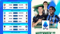 Dapatkan jadwal Serie A 2024/25 matchweek ke 22 pada pekan ini hanya di layanan OTT Vidio. (sum. doc. vidio.com)