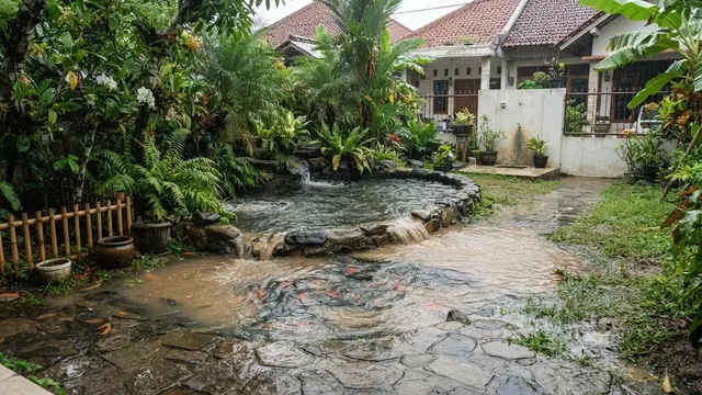Tambahkan Saringan pada Lubang Kolam