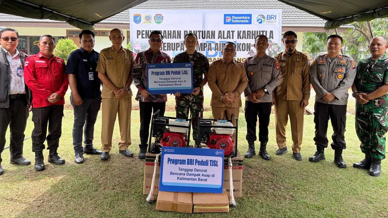 BRI Peduli Salurkan 270 Mesin Pompa Air untuk Percepat Penanganan Karhutla di Kalimantan