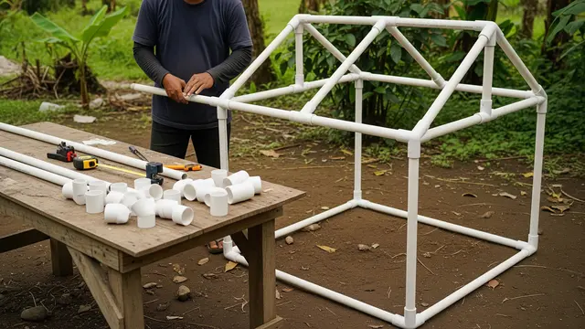 Cara Membuat Kandang Ayam Mini dari Pipa PVC/Gemini AI