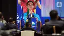 Ketua Umum PSSI Mochamad Iriawan menyampaikan pidato saat pembukaan Kongres Biasa PSSI 2023 di Jakarta, Minggu (15/1/2023). Kongres Biasa PSSI 2023 membahas beberapa agenda di antaranya Komite Pemilihan (KP) dan Komite Banding Pemilihan (KBP). (Liputan6.com/Faizal Fanani)