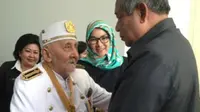 Sultan Kutai saat bertemu SBY. (merdeka.com/Istimewa)