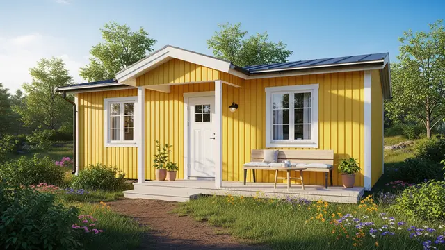 Rumah 1 Lantai dengan Tempat Santai Depan Rumah