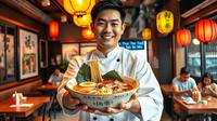 resep ramen ©Ilustrasi dibuat AI
